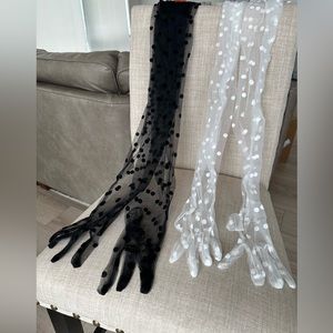 Long Tulle Gloves